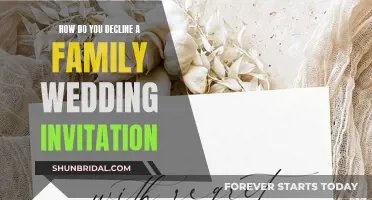 Declining Family Wedding Invites: Navigating Relationships and Boundaries