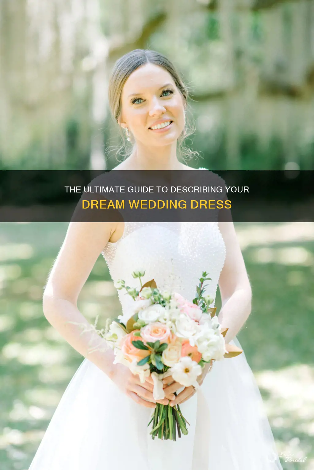 how do you describe a wedding dress