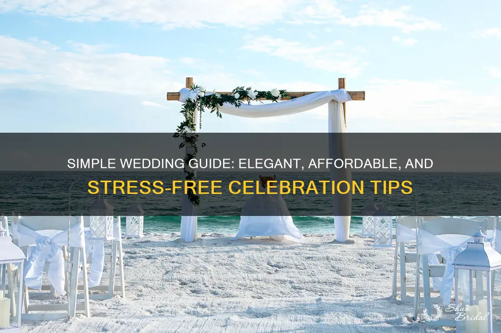 how do you do a simple wedding