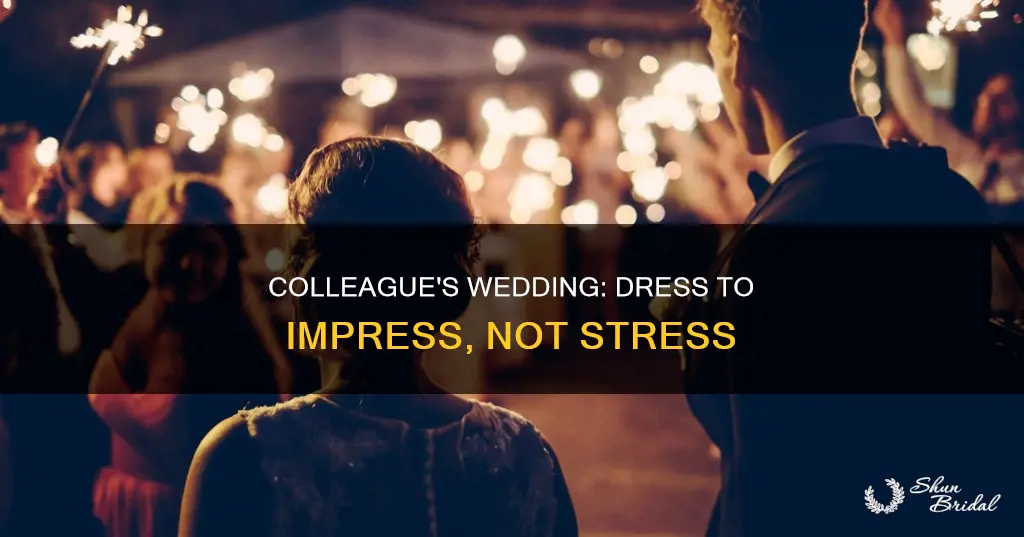 how do you dress for a colleague wedding