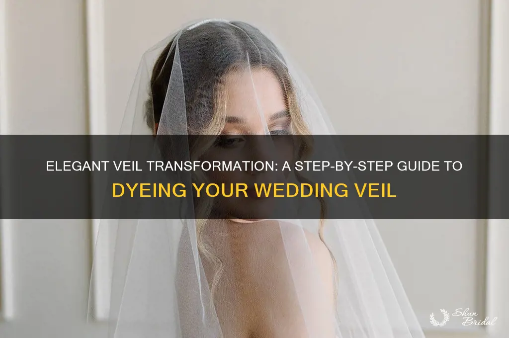 how do you dye a wedding veil