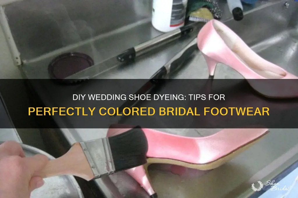 how do you dye wedding shoes