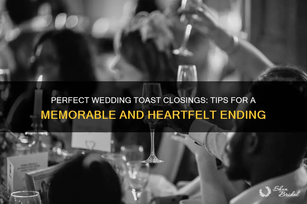 how do you end a toast at a wedding