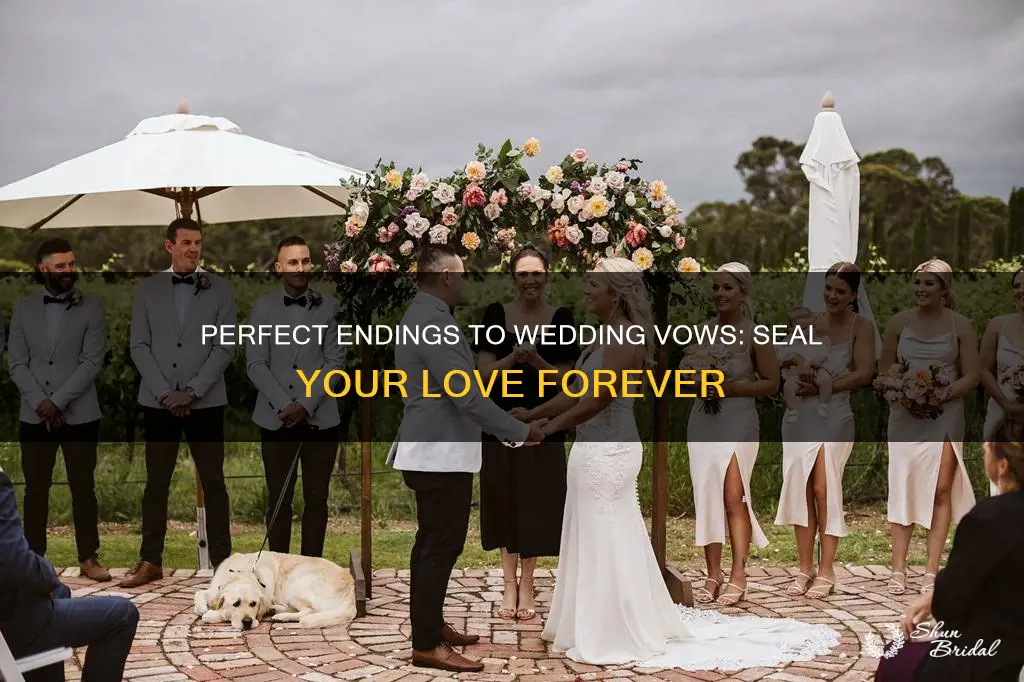 how do you end wedding vows