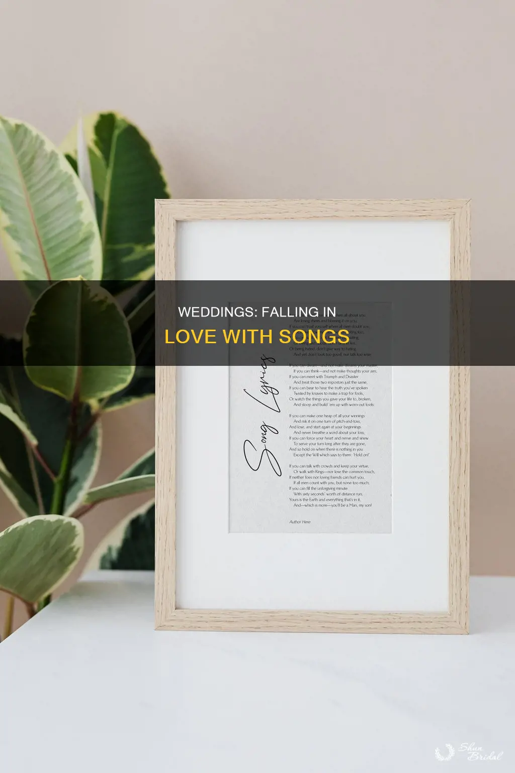 how do you fall in love song at wedding