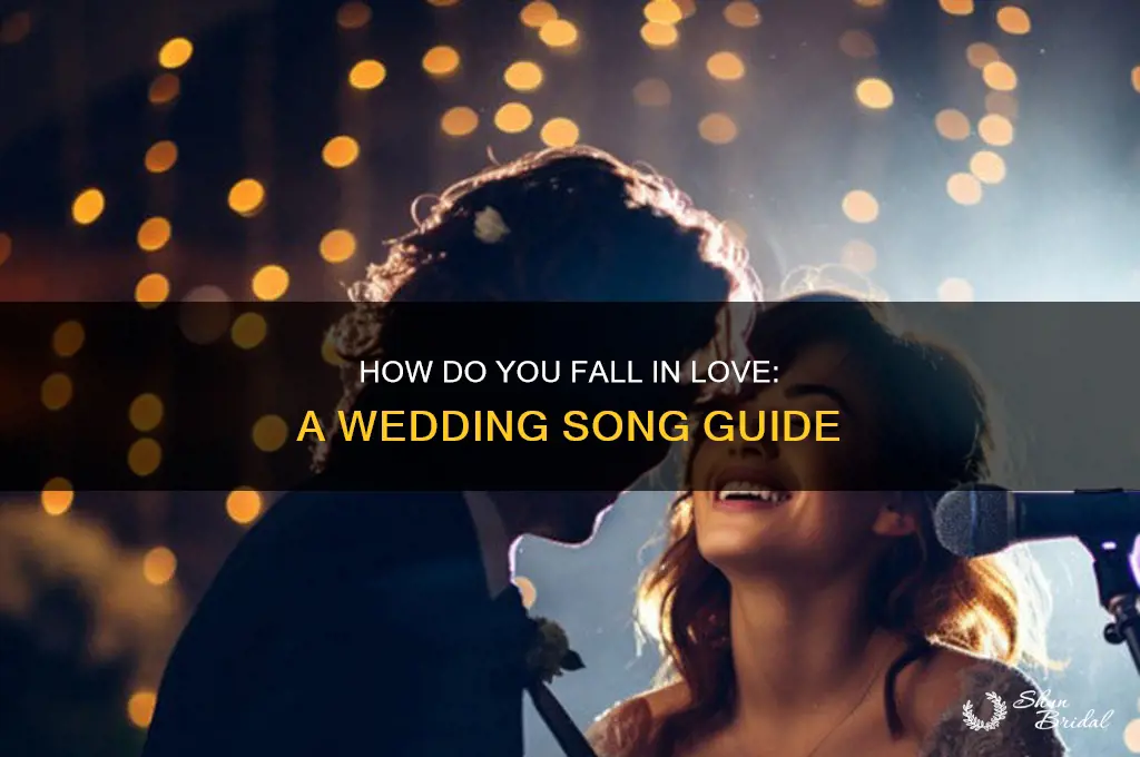 how do you fall in love sung at wedding