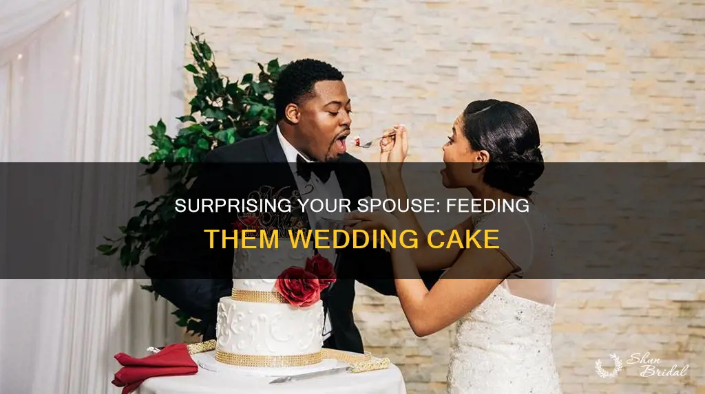 how do you feed your spouse wedding cake