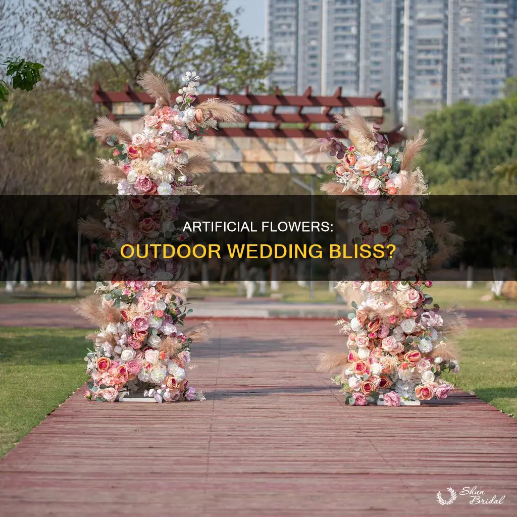 how do you feel about artificial flowers for outdoor wedding