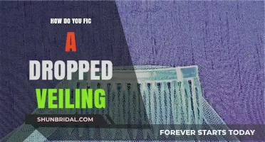 Quick Fix Guide: Repairing a Dropped Wedding Veil Effortlessly