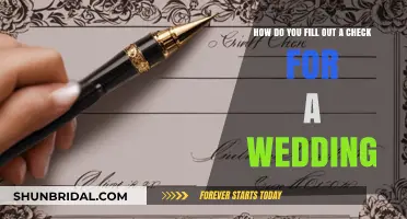 Writing a Wedding Check: A Step-by-Step Guide to Properly Fill It Out