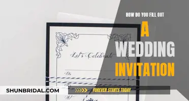 Guide to Filling Out Wedding Invitations Properly