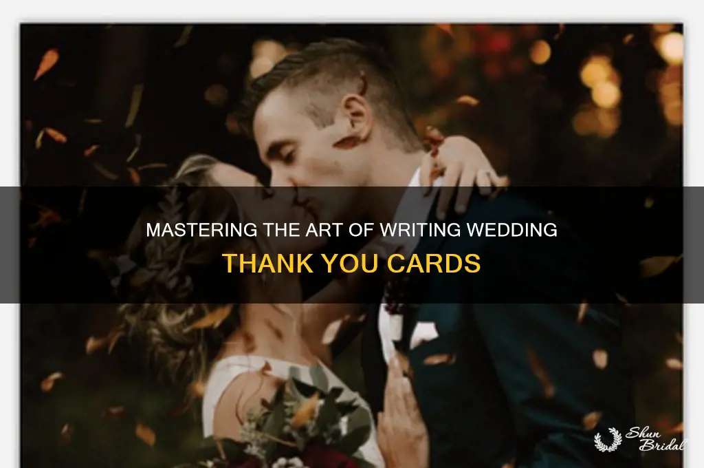 how do you fill out wedding thank you cards