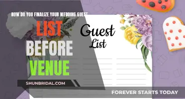 Venue and Guest List: The Chicken or Egg Dilemma