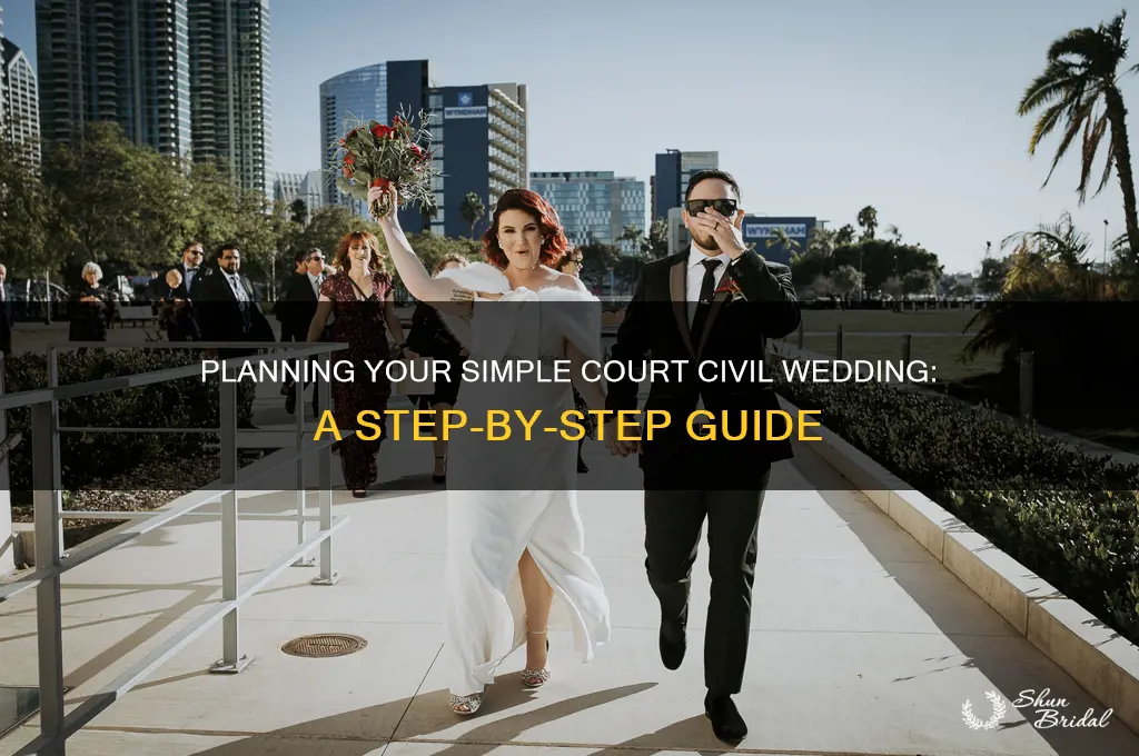 how do you go about a court civil wedding