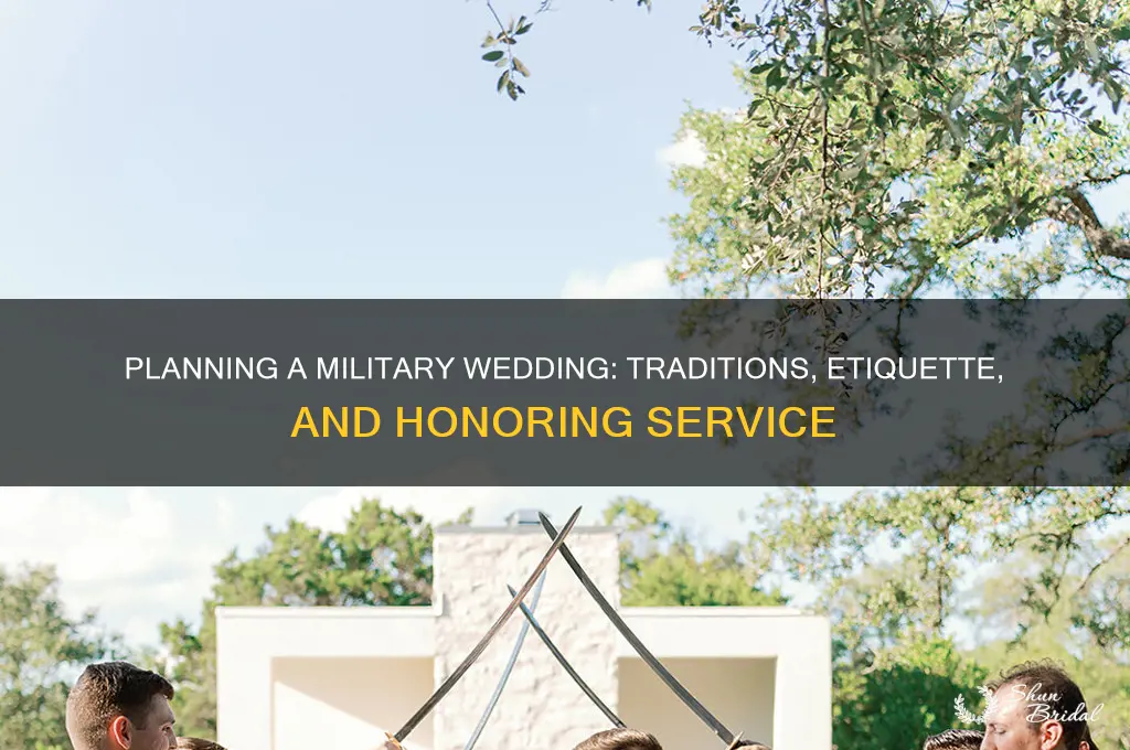 how do you have a military wedding
