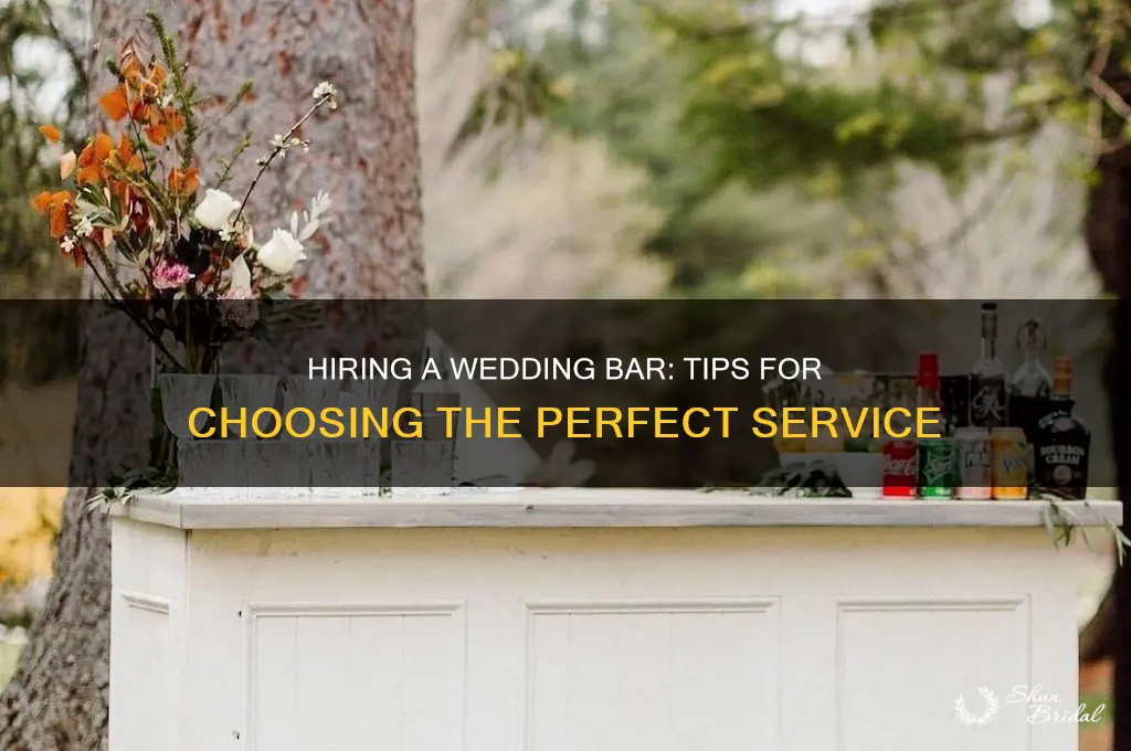 how do you hire a bar for a wedding