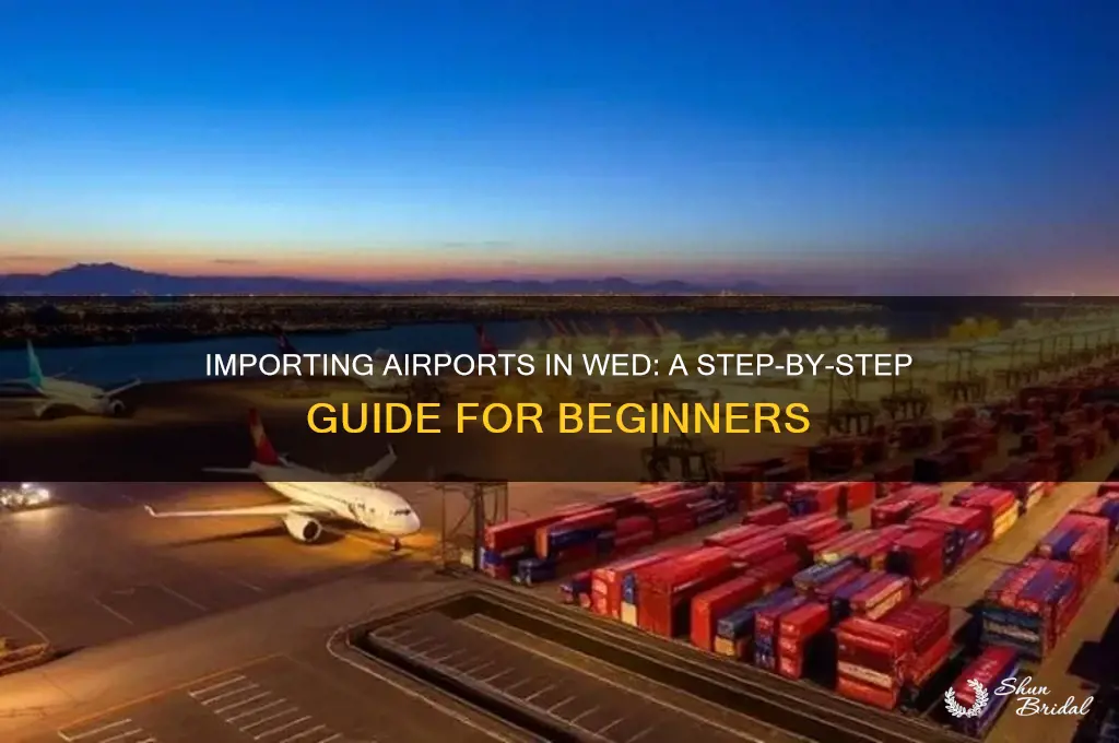 how do you import airports in wed