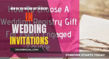 Wedding Invites: Gift Registry Etiquette and Wording Ideas