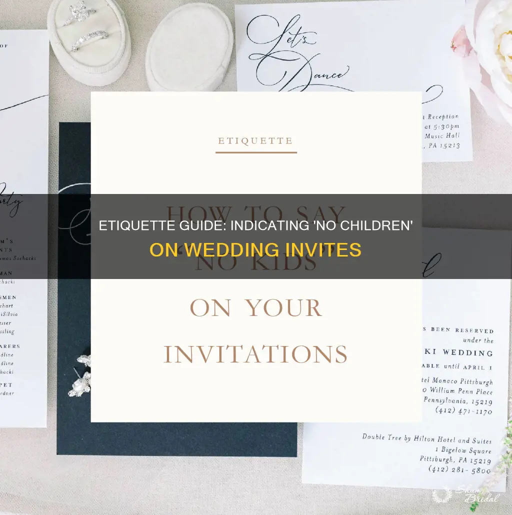 how do you indicate no children on a wedding invitation