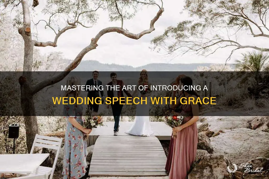 how do you introduce a speech at a wedding