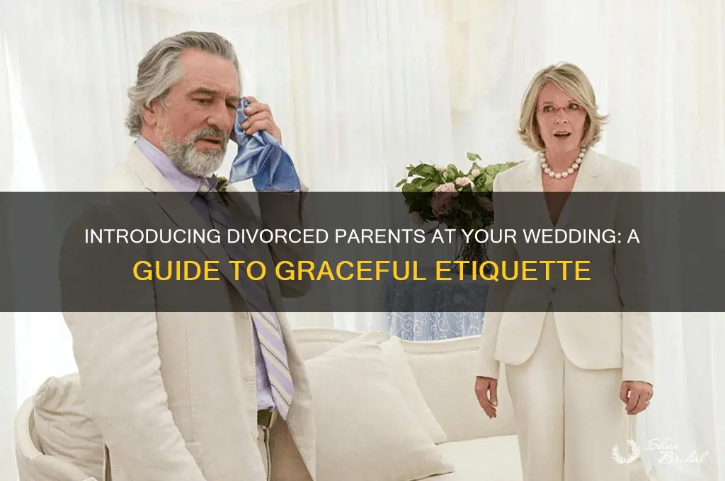 how do you introduce divorced parents at a wedding