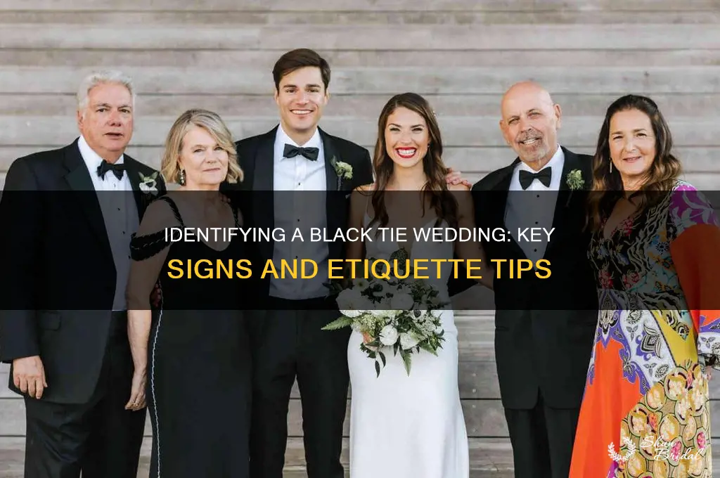 how do you know if a wedding is black tiwe