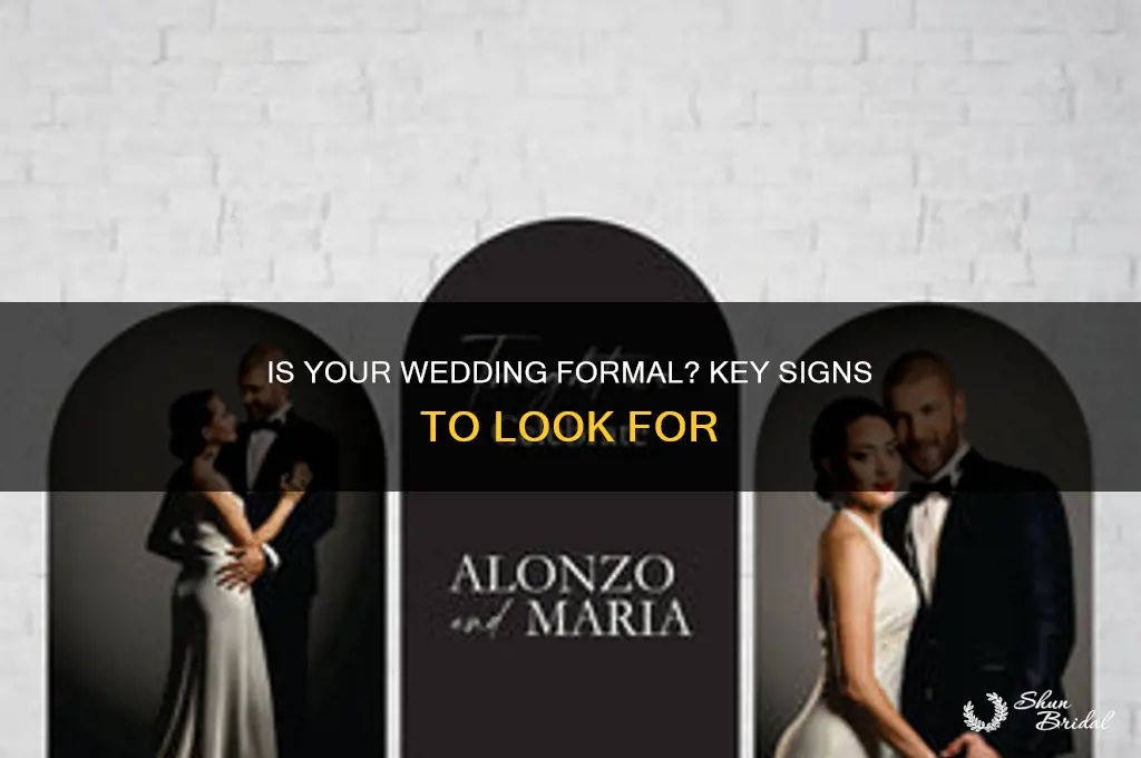 how do you know if wedding is forman