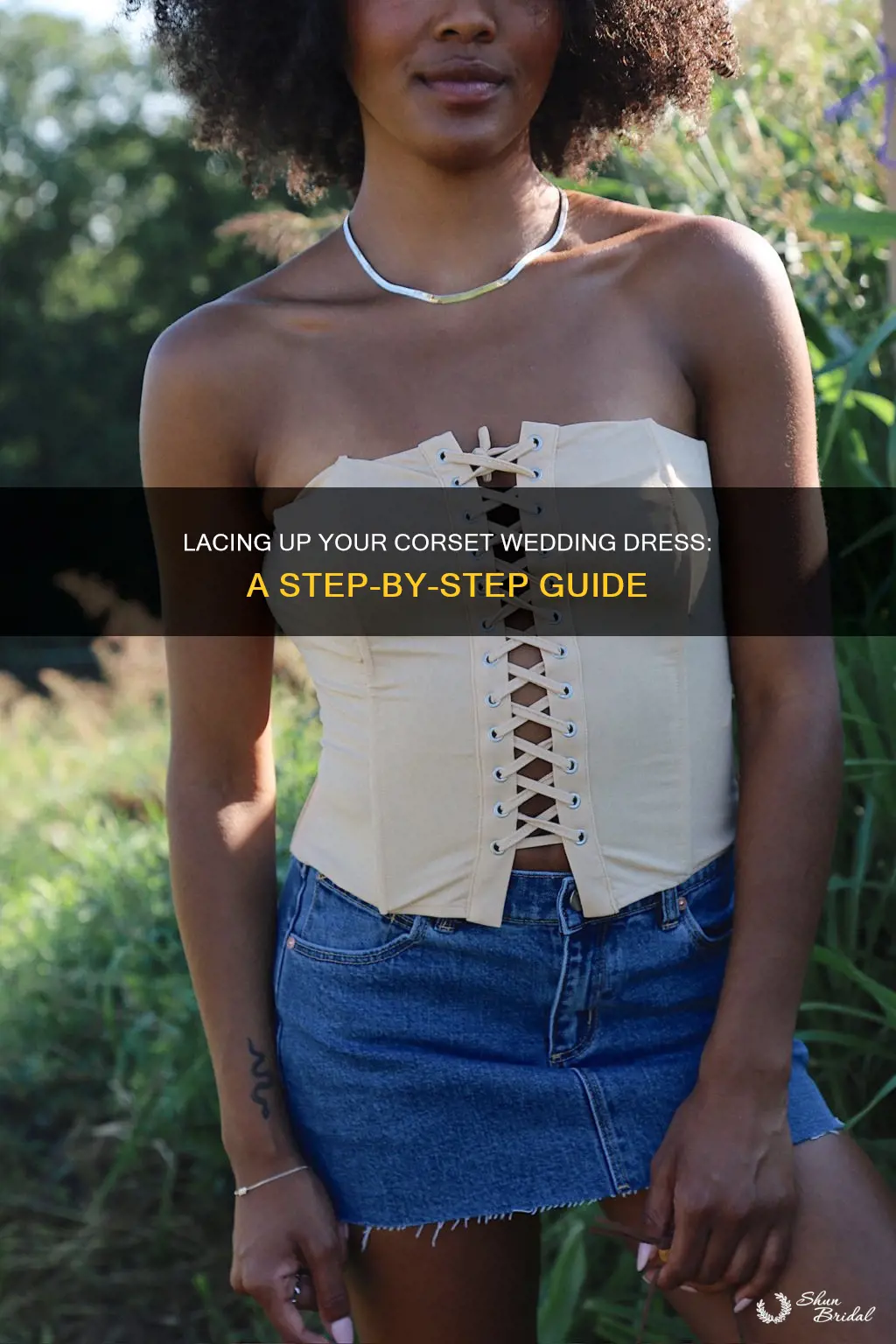 how do you lace up a corset wedding dress