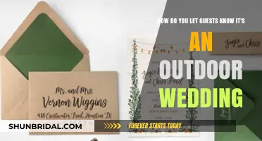 Outdoor Wedding Alert: Creative Ways to Inform Guests About Your Alfresco Celebration