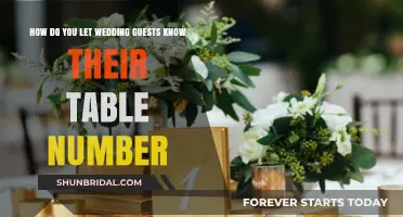 Creative Ways to Share Wedding Table Numbers with Guests
