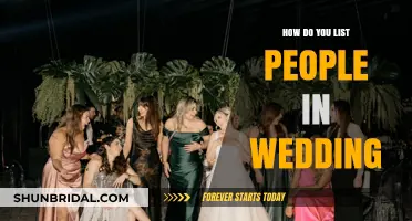 Mastering the Art of Listing People in Your Wedding Party