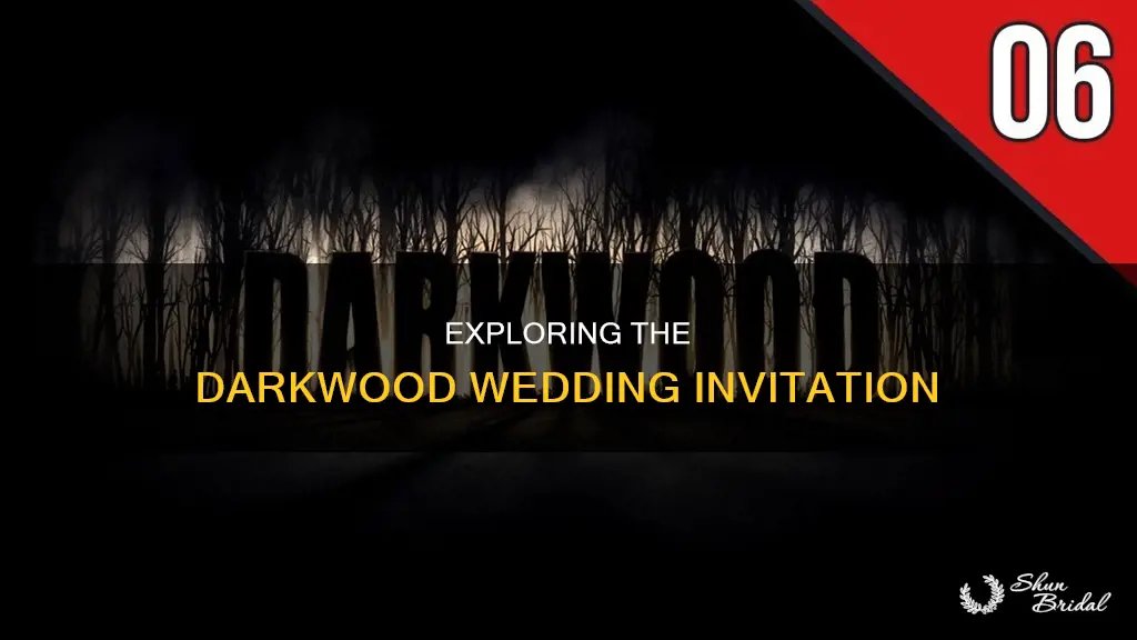 how do you look at the wedding invitation darkwood