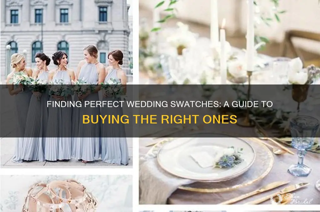 how do you look for wedding swatches do you buy