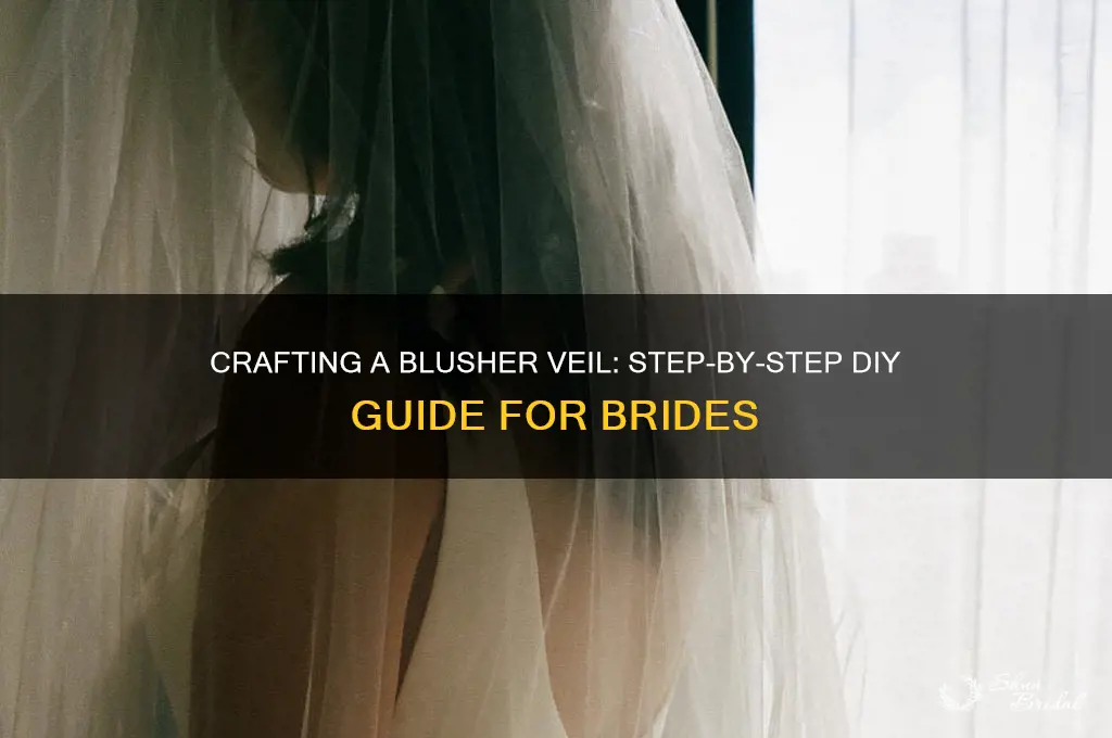 how do you make a blusher veil