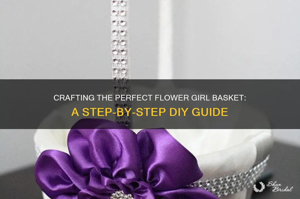 how do you make a flower girl basket