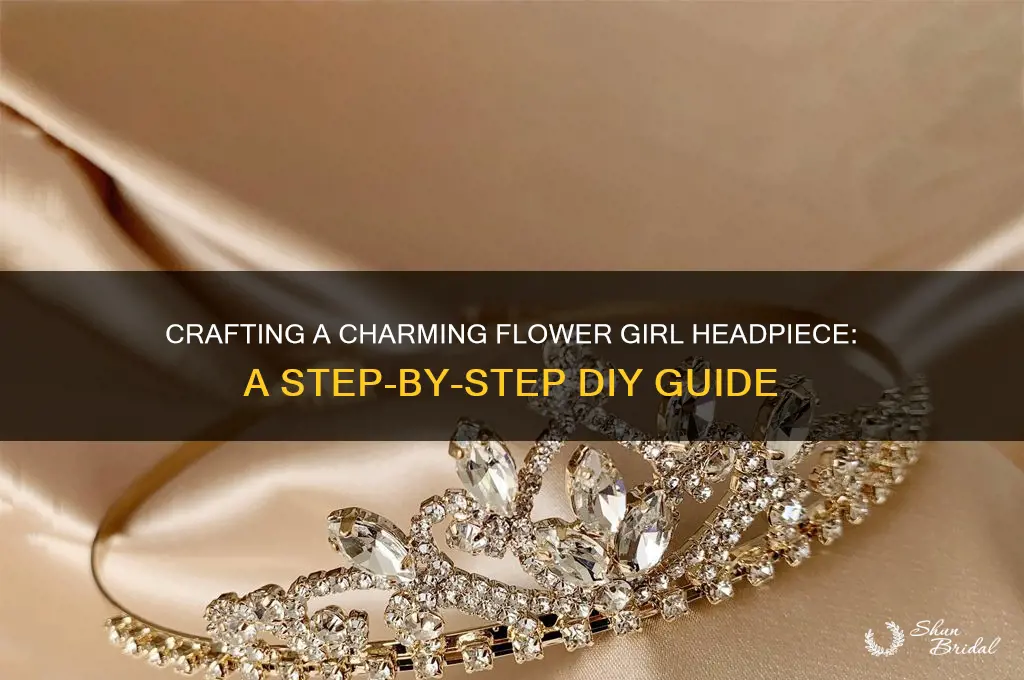 how do you make a flower girl headpiece