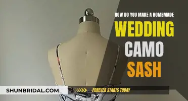 Creating a Wedding Camo Sash at Home