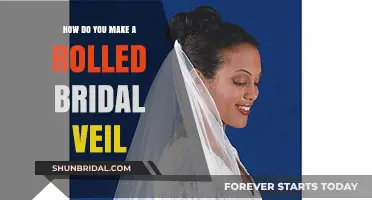 Crafting Elegance: A Step-by-Step Guide to Making a Rolled Bridal Veil
