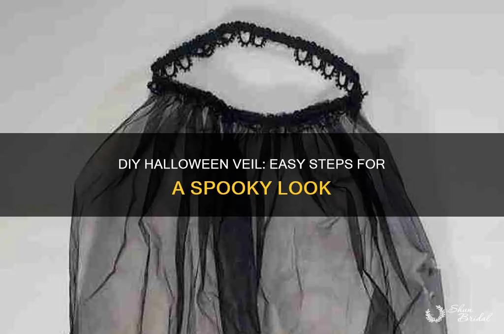 how do you make a simple veil for halloween