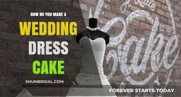 Designing a Wedding Dress Cake