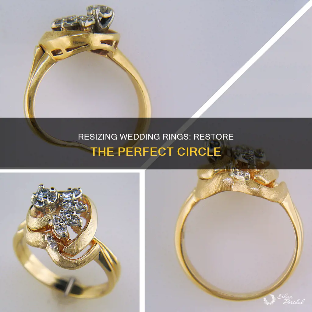 how do you make a wedding ring round again