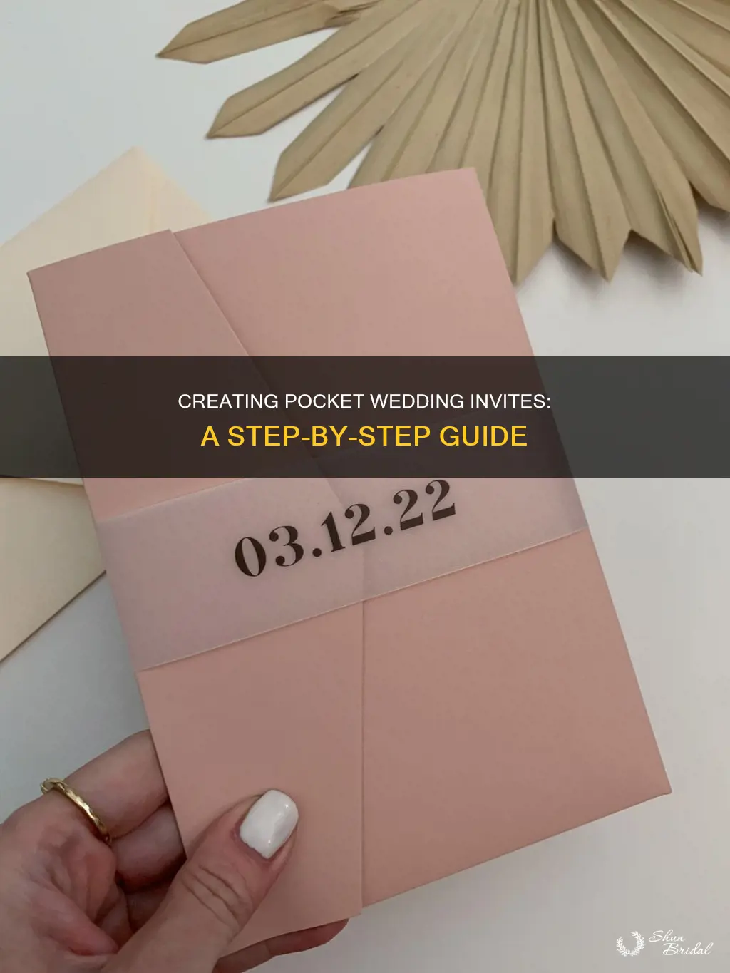 how do you make pocket wedding invitations