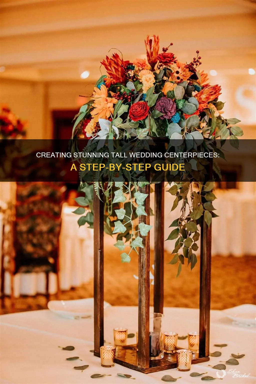 how do you make tall wedding centerpieces