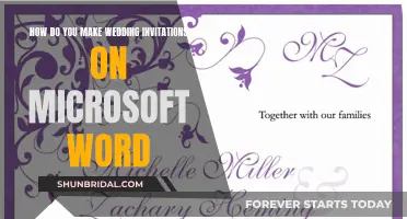 Creating Wedding Invitations with Microsoft Word: A Step-by-Step Guide