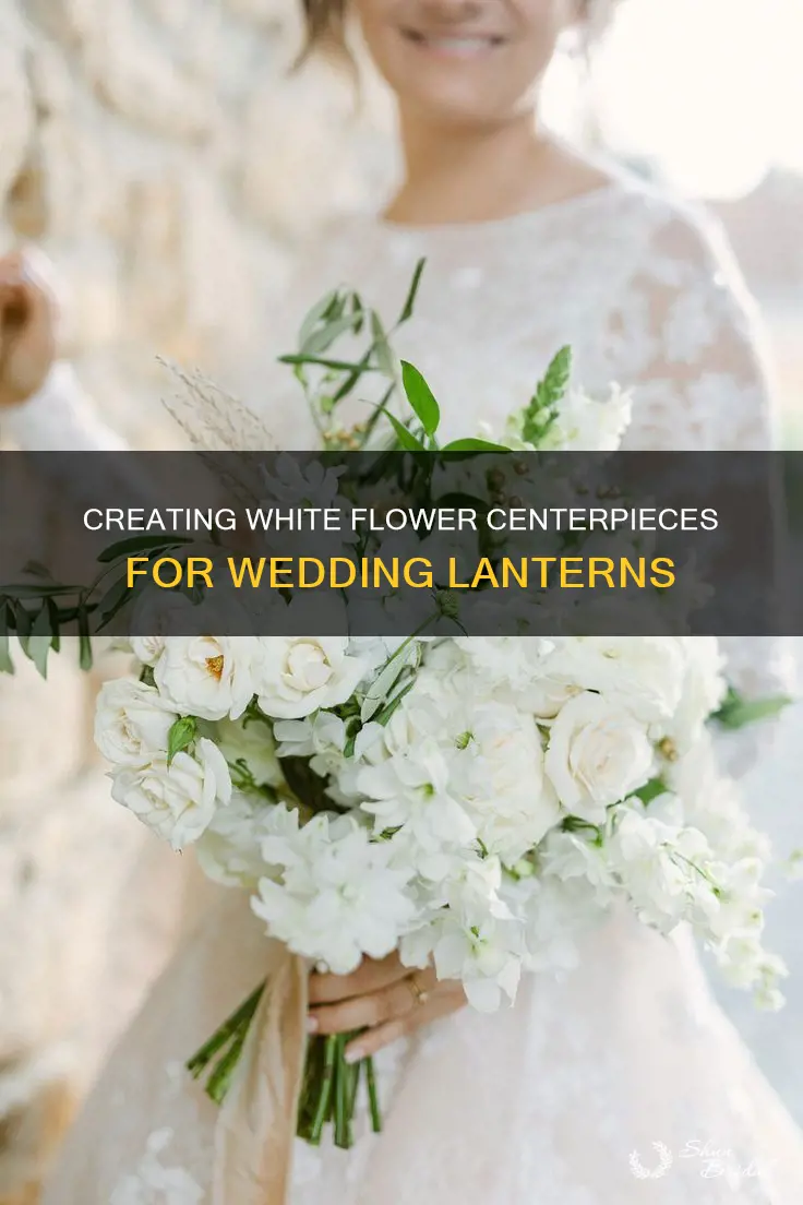 how do you make white flowers for wedding lanterns centerpieces