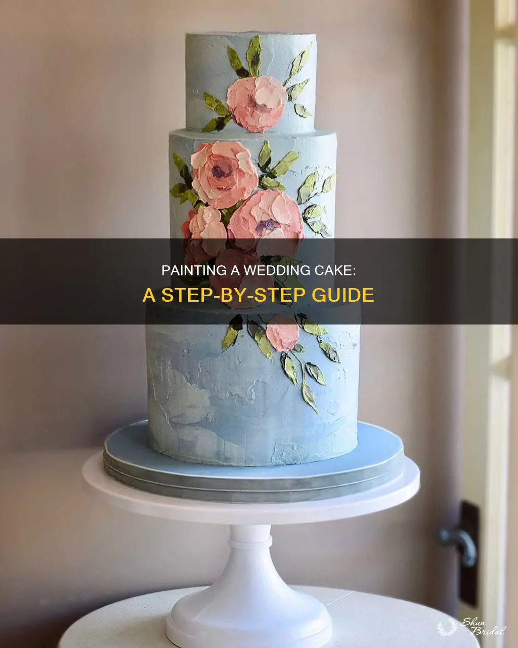 how do you paint a wedding cake