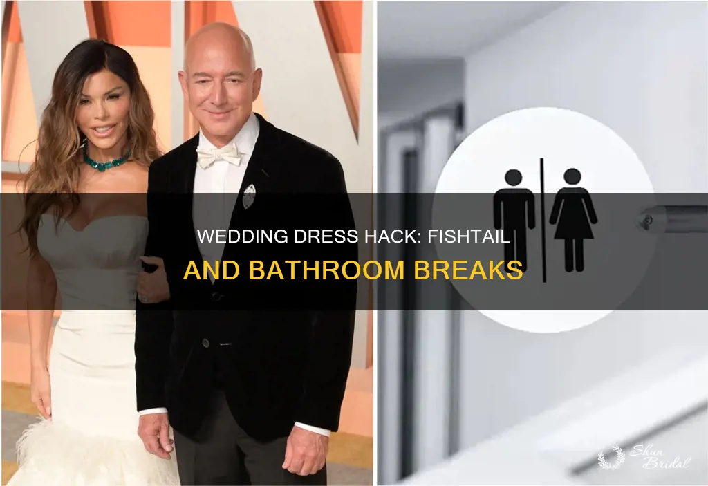 how do you pee in a fishtail wedding dress