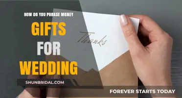 Thoughtful Ways to Phrase Monetary Wedding Gifts with Grace and Elegance