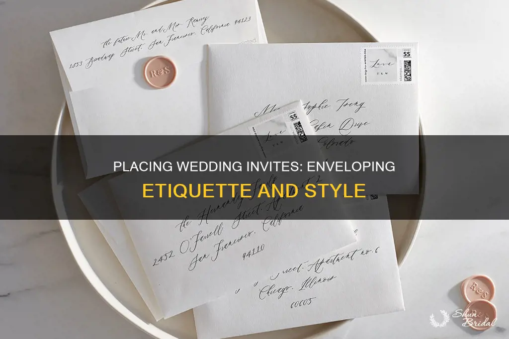 how do you place wedding invites in envelope