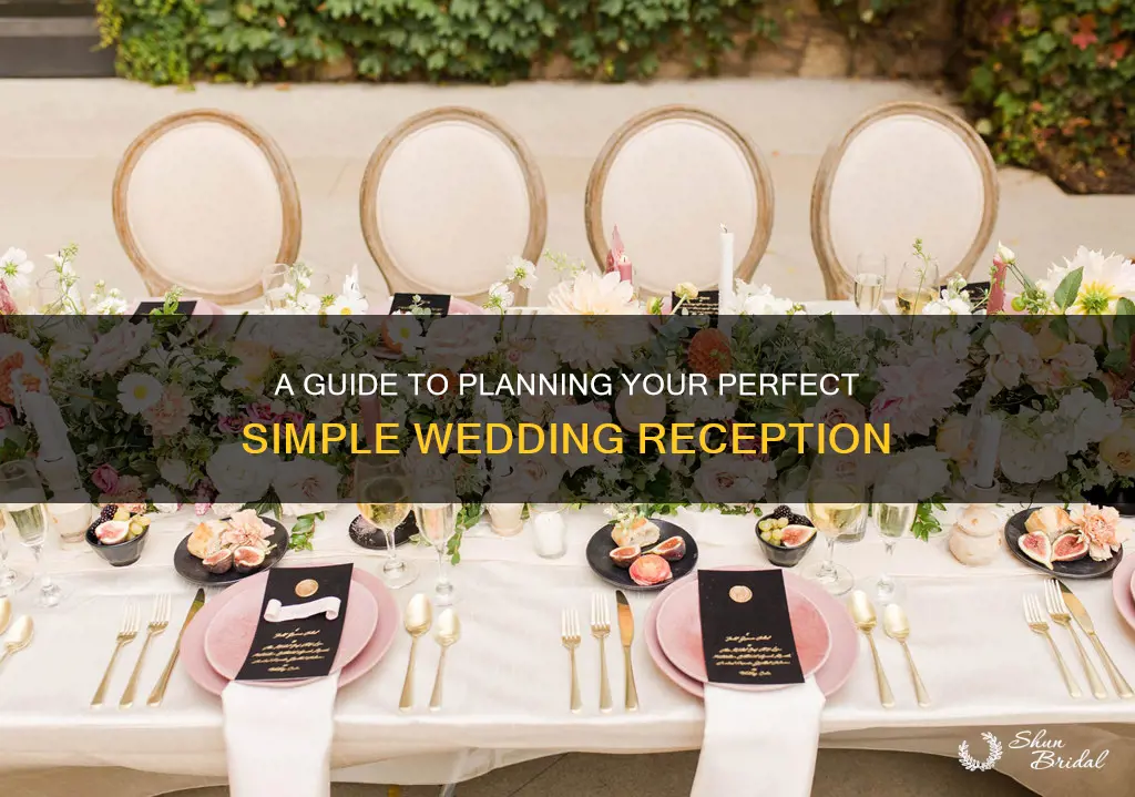 how do you plan a simple wedding reception